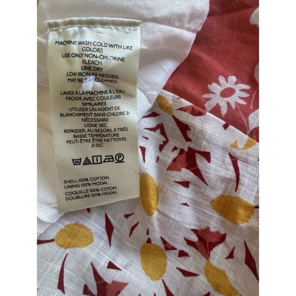 NWT Size S- Maeve 100% Cotton Floral Halter Godet Midi Shirt Dress (NWT US $188) - Picture 12 of 16